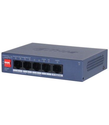 DAHUA Switch  DH-CS4005-4ET1GT-36 Switch layer L2 4xRJ-45 ports RJ-45 Ports Type Fast Ethernet (10/100) 1xGigabit Ethernet (copp