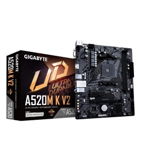GIGABYTE Mainboard  AMD A520 SAM4 Micro-ATX Memory DDR4 Memory slots 2 1xPCI-Express 3.0 1x 1xPCI-Express 3.0 16x 1xM.2 1x15pin 