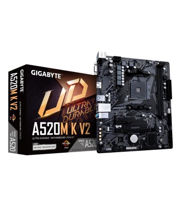 GIGABYTE Mainboard  AMD A520 SAM4 Micro-ATX Memory DDR4 Memory slots 2 1xPCI-Express 3.0 1x 1xPCI-Express 3.0 16x 1xM.2 1x15pin 
