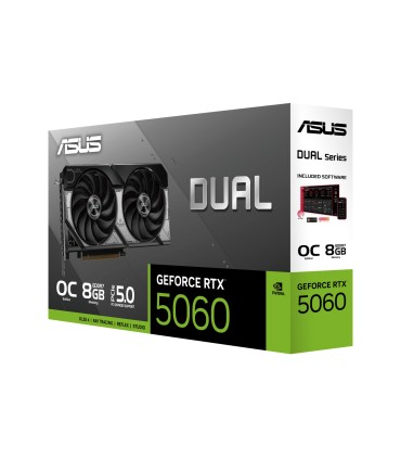 ASUS Graphics Card  NVIDIA GeForce RTX 5060 8 GB GDDR7 128 bit PCIE 5.0 16x Dual Slot Fansink 1xHDMI 3xDisplayPort DUAL-RTX5060-