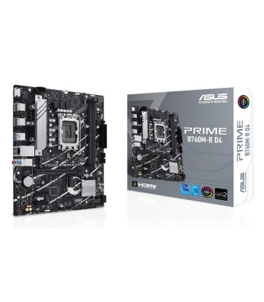 ASUS Mainboard  Intel B760 Express LGA1700 Micro-ATX Memory DDR4 Memory slots 2 2xPCI-Express 4.0 1x 1xPCI-Express 4.0 16x 2xM.2