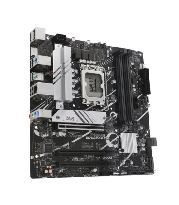 ASUS Mainboard  Intel B760 Express LGA1700 Micro-ATX Memory DDR4 Memory slots 4 1xPCI-Express 4.0 16x 2xM.2 1xHDMI 1xDisplayPort