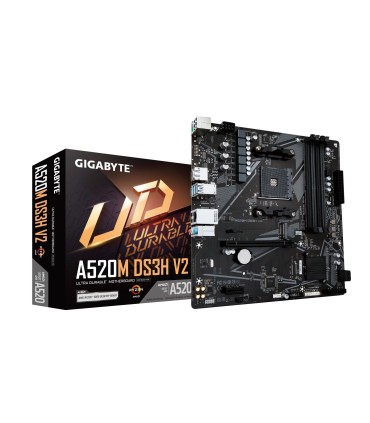 GIGABYTE Mainboard  AMD A520 SAM4 Micro-ATX Memory DDR4 Memory slots 4 A520MDS3HV2