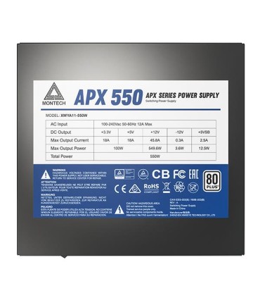 MONTECH Power Supply  APX 550W 550 W APX550