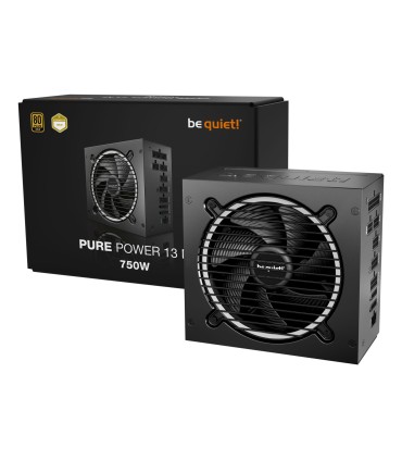 BE QUIET Power Supply  Pure Power 12 750 Watts Peak Power 820 Watts Efficiency 80 PLUS GOLD PFC Active MTBF 100000 hours BP026EU