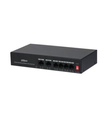 DAHUA Switch  PFS3006-4ET-36 PoE ports 4 36 Watts DH-PFS3006-4ET-36