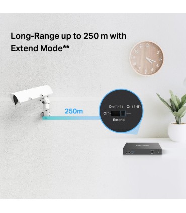 MERCUSYS Switch  Desktop/pedestal 10x10Base-T / 100Base-TX PoE+ ports 8 MS110P