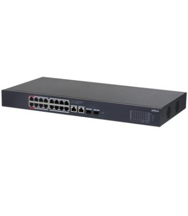 DAHUA Switch  Desktop/pedestal Rack 16x10Base-T / 100Base-TX / 1000Base-T 2xSFP PoE ports 16 CS4220-16GT-240