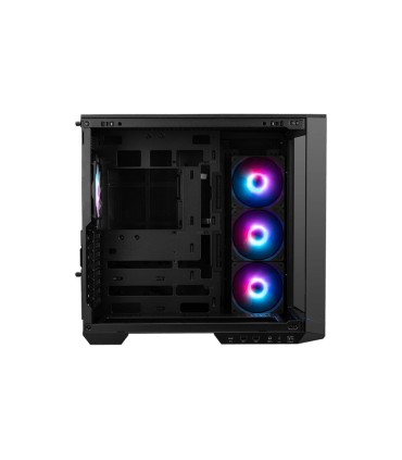 MSI Case  MAG PANO 100R PZ MidiTower Case product features Transparent panel ATX MicroATX MiniITX Colour Black MAGPANO100RPZ