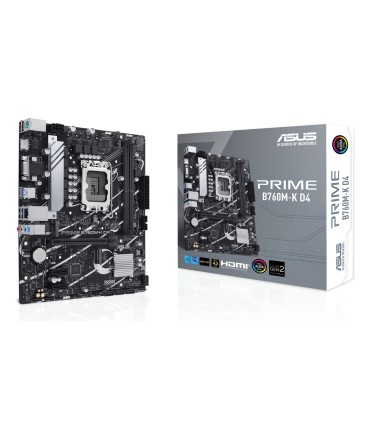 ASUS Mainboard  Intel B760 Express LGA1700 Micro-ATX Memory DDR4 Memory slots 2 2xPCI-Express 4.0 1x 1xPCI-Express 4.0 16x 2xM.2