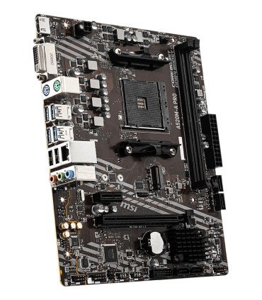 MSI Mainboard  AMD A520 SAM4 MicroATX 1xPCI-Express 3.0 1x 1xPCI-Express 3.0 16x 1xM.2 Memory DDR4 Memory slots 2 1xDVI 1xHDMI 2