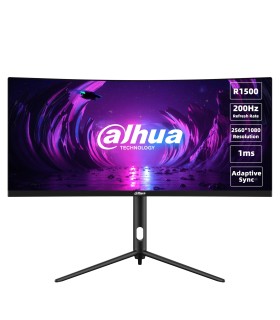 DAHUA LCD Monitor  DHI-LM30-E330CA 30" Gaming/Curved/21 : 9 Panel VA 2560x1080 21:9 200Hz 1 ms Swivel Tilt Colour Black LM30-E33