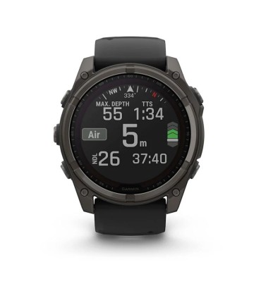 GARMIN SMARTWATCH FENIX 8 SAPP. SOLAR/BLACK/GRAY 010-02907-11 