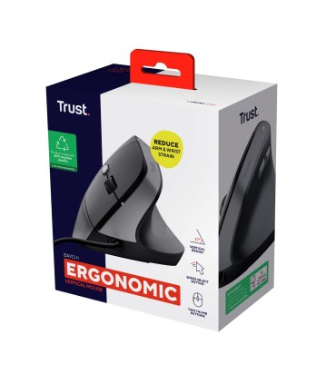 TRUST MOUSE USB OPTICAL BAYO II/ERGONOMIC BLACK 25144 