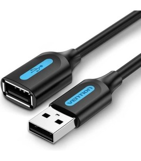 VENTION CABLE USB2.0 MALE TO FEMALE/1.5M BLACK CBIBG 