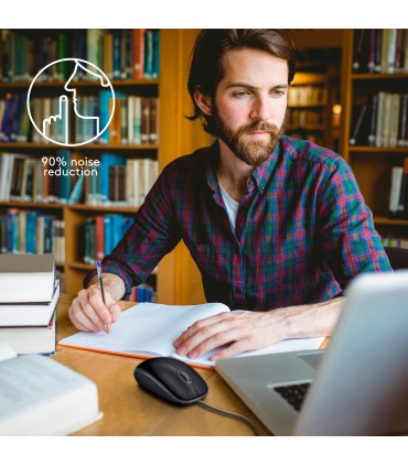 LOGITECH MOUSE USB OPTICAL B110 SILENT/BLACK 910-005508 