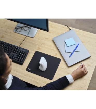 TRUST MOUSE USB OPTICAL WRL VERTO/ERGONOMIC WHITE 25132 