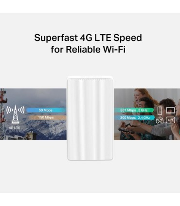 MERCUSYS Wireless Router  Router LAN \ WAN ports 1 4G MB130-4G
