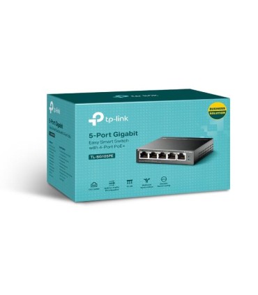 TP-LINK Switch  Desktop/pedestal 5x10Base-T / 100Base-TX / 1000Base-T PoE ports 4 TL-SG105PE