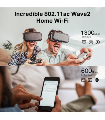 TP-LINK Wireless Router  Wireless Router 1900 Mbps IEEE 802.11a IEEE 802.11b IEEE 802.11a/b/g IEEE 802.11n IEEE 802.11ac 1 WAN 4