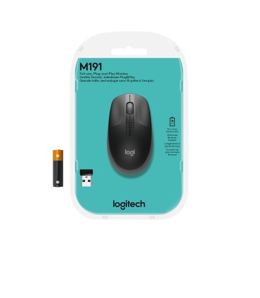 LOGITECH MOUSE USB OPTICAL WRL M190/CHARCOAL 910-005905 