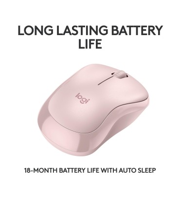 LOGITECH MOUSE BLUETH OPTICAL M240/ROSE 910-007121 