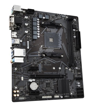 GIGABYTE Mainboard  AMD A520 SAM4 Micro-ATX Memory DDR4 Memory slots 2 2xPCI-Express 3.0 1x 1xPCI-Express 3.0 16x 1xM.2 1x15pin 