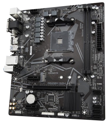 GIGABYTE Mainboard  AMD A520 SAM4 Micro-ATX Memory DDR4 Memory slots 2 2xPCI-Express 3.0 1x 1xPCI-Express 3.0 16x 1xM.2 1x15pin 