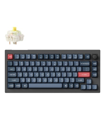 KEYCHRON KEYBOARD WRL V1 MAX RGB/CARBON BLACK V1M-D4 