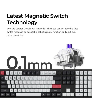 KEYCHRON KEYBOARD WRL Q6 HE RGB/CARBON BLACK Q6H-M1 