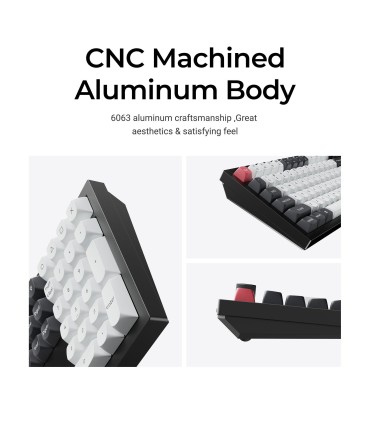 KEYCHRON KEYBOARD WRL Q6 HE RGB/CARBON BLACK Q6H-M1 