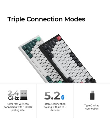 KEYCHRON KEYBOARD WRL Q6 HE RGB/CARBON BLACK Q6H-M1 