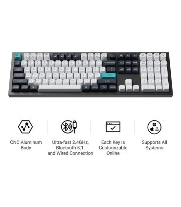 KEYCHRON KEYBOARD WRL Q6 MAX RGB/CARBON BLACK Q6M-M4 