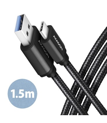 AXAGON CABLE USB-C TO USB3.2 1.5M/BLACK BUCM3-AM15AB 