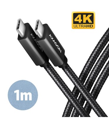 AXAGON CABLE USB-C TO USB-C 1M 100W/BLACK BUCM32-CM10AB 