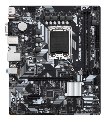 ASROCK Mainboard  Intel B760 Express LGA1700 Micro-ATX Memory DDR4 Memory slots 2 2xPCI-Express 3.0 1x 1xPCI-Express 4.0 16x 2xM