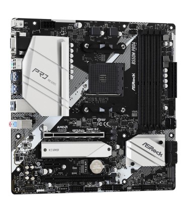 ASROCK Mainboard  AMD B550 SAM4 MicroATX 1xPCI-Express 3.0 1x 1xPCI-Express 3.0 16x 1xM.2 1xPCI-Express 4.0 16x Memory DDR4 Memo