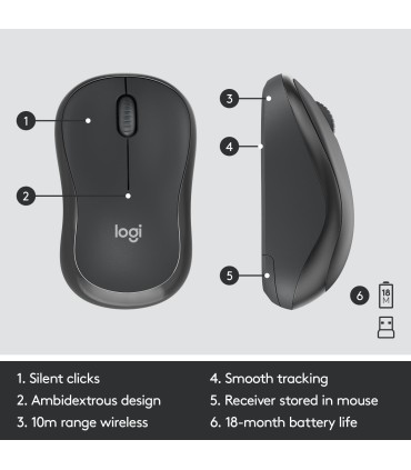 LOGITECH KEYBOARD +MOUSE COMBO MK295/ENG 920-009800 