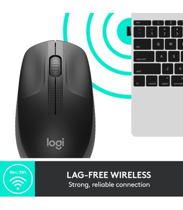 LOGITECH MOUSE USB OPTICAL WRL M190/CHARCOAL 910-005905 