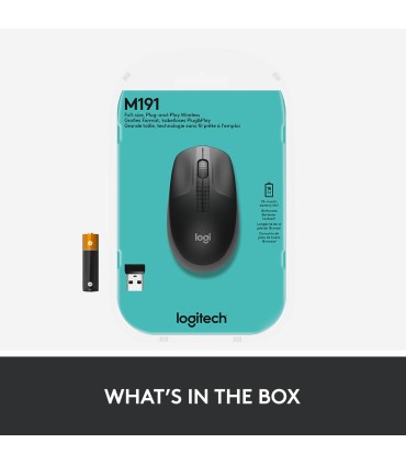 LOGITECH MOUSE USB OPTICAL WRL M190/CHARCOAL 910-005905 