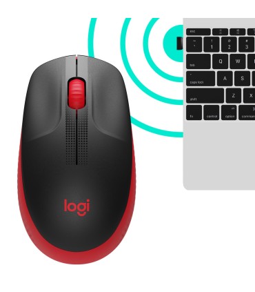 LOGITECH MOUSE USB OPTICAL WRL M190/RED 910-005908 