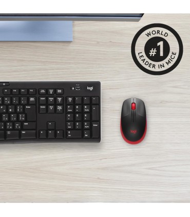 LOGITECH MOUSE USB OPTICAL WRL M190/RED 910-005908 