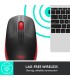 LOGITECH MOUSE USB OPTICAL WRL M190/RED 910-005908 