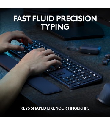 LOGITECH KEYBOARD +MOUSE COMBO MXKEYS S/BLACK 920-011614 