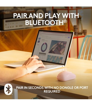 LOGITECH MOUSE BLUETH OPTICAL M240/ROSE 910-007121 